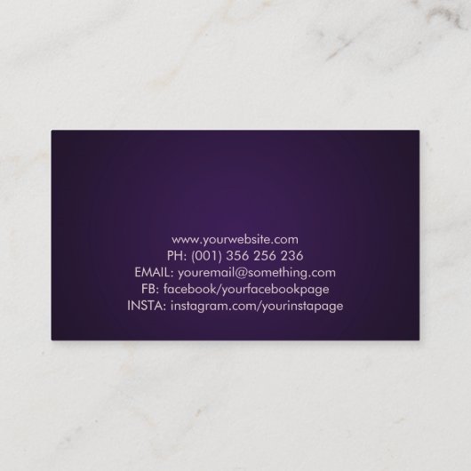 Yoga Lotus Line art - Zacht Roos Visitekaartje (Achterkant)