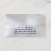 Yoga Lotus Moon - Amethist Fluoriet Visitekaartje (Achterkant)