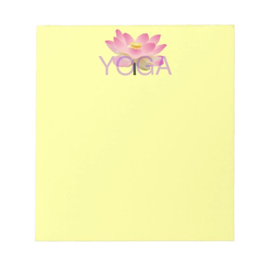 Yoga Lotus notitieblok (Voorkant)