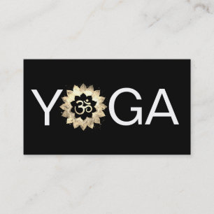 *~* Yoga Lotus OM Mandala Leerinstructeur Aum Visitekaartje