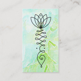 ** Yoga Lotus Pastel Pioenmassage Reiki Healer Visitekaartje