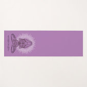 Yoga Lotus Pose Lavender Yoga Mat (Voorkant (horizontaal))