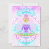 Yoga lotus pose. Uitnodiging (Voorkant)