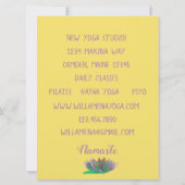 Yoga Lotus Pose Zakelijk Kaart (Achterkant)