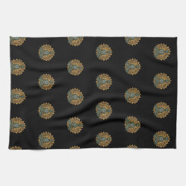 Yoga Lotus Pose Zen Graphic Theedoek