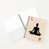 Yoga lotus position silhouette zen journal collage notitieboek (Binnen)