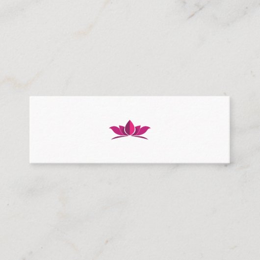 Yoga Lotus Power Meditation Symbol Gift Idee Contactkaartje (Voorkant)