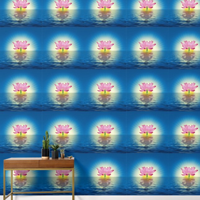 Yoga Lotus Reflectie Behang (Hal)