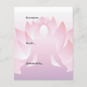 Yoga Lotus Small Event Flyer (Achterkant)