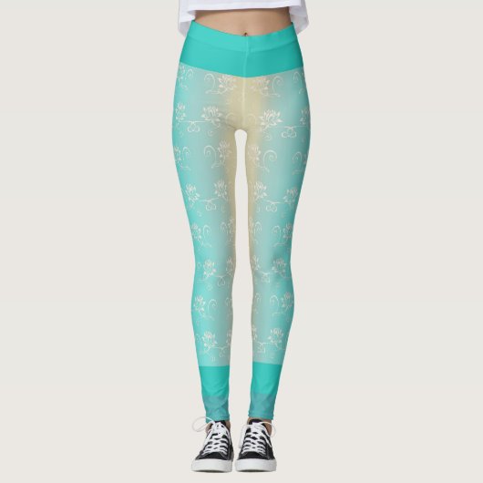 Yoga  Lotus tattoo Leggings (Voorkant)