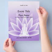Yoga Lotus Violet 11x8.5 Event Flyer (Hand)