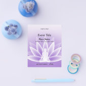 Yoga Lotus Violet Small Event Flyer (Enkel)