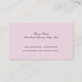 Yoga Lotus Visitekaartje (Achterkant)