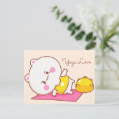 Yoga Love Briefkaart (Staand voorkant)