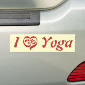 Yoga Love Bumpersticker (Op auto)