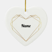 Yoga Love Heart Ornament (Achterkant)