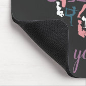 Yoga Love Silhouettes Muismat (Hoek)