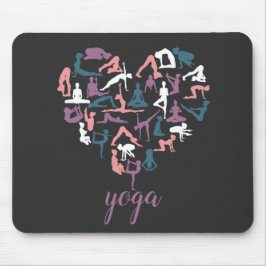 Yoga Love Silhouettes Muismat