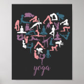 Yoga Love Silhouettes Poster (Voorkant)