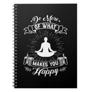 Yoga Lover   Doe meer wat u tevreden maakt Notitieboek