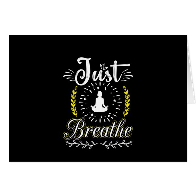 Yoga Lover | Enkel Breathe (Voorkant Horizontaal)