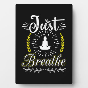 Yoga Lover   Enkel Breathe Fotoplaat