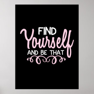 Yoga Lover   Find Yourself And Be That Poster