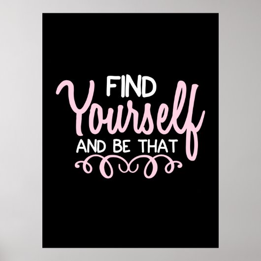 Yoga Lover | Find Yourself And Be That Poster (Voorkant)