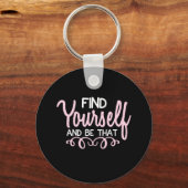 Yoga Lover | Find Yourself And Be That Sleutelhanger (Voorkant)