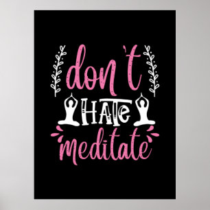 Yoga Lover   Geen haat-mediitaat Poster