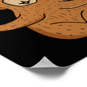 Yoga Lover Gift Vrouwen Capybara Meditatie Yoga Poster (Hoek)