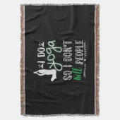 Yoga Lover | I Do Yoga Deken (Voorkant Verticaal)