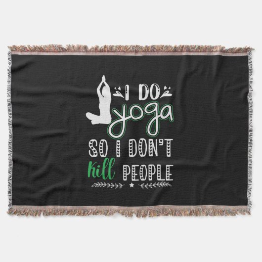 Yoga Lover | I Do Yoga Deken (Voorkant)