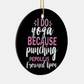 Yoga Lover | I Do Yoga Keramisch Ornament (Rechts)