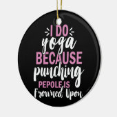 Yoga Lover | I Do Yoga Keramisch Ornament (Links)