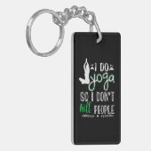 Yoga Lover | I Do Yoga Sleutelhanger (Voorkant Links)