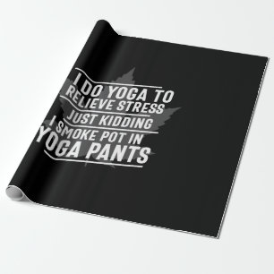 Yoga Lover Ik doe Yoga om stress te verlichten Cadeaupapier