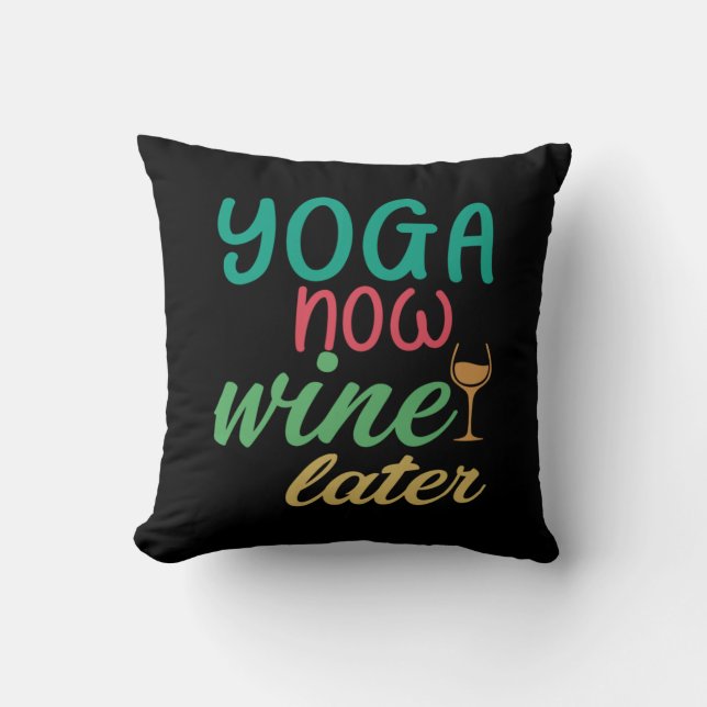 Yoga Lover | Joga Wine later Kussen (Voorkant)