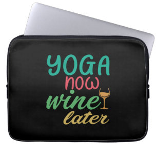 Yoga Lover   Joga Wine later Laptop Sleeve