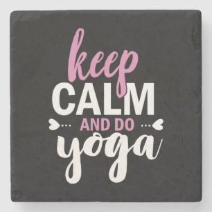 Yoga Lover   Keep Calm And Do Yoga Stenen Onderzetter