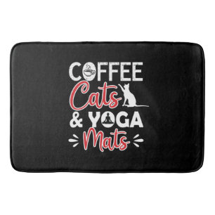 Yoga Lover Koffiekat en yogha mats Badmat