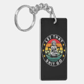 Yoga Lover | Let That Thing Go Yoga Sleutelhanger (Voorkant Links)