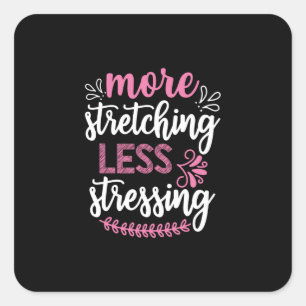 Yoga Lover   Meer opvallende Vierkante Sticker