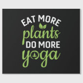 Yoga Lover | Meer Planten eten meer Yoga Cadeaupapier (Vlak)