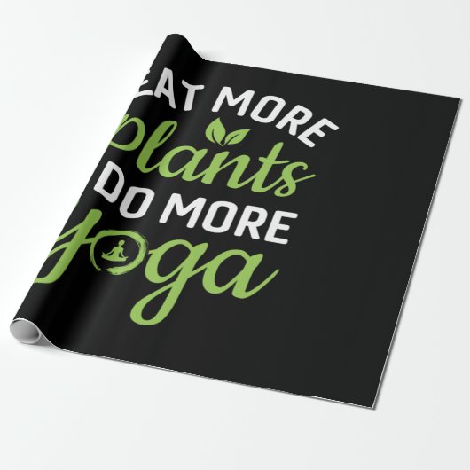 Yoga Lover | Meer Planten eten meer Yoga Cadeaupapier (Uitgerold)