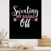 Yoga Lover | Mijn Asana weghalen Poster (Keuken)
