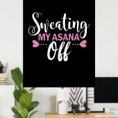 Yoga Lover | Mijn Asana weghalen Poster (Thuiskantoor)