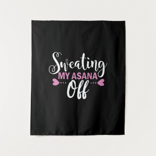 Yoga Lover | Mijn Asana weghalen Wandkleed (Voorkant)