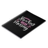 Yoga Lover | More Stretching Less Stressing Notitieboek (Linkerzijde)