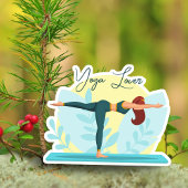Yoga Lover -  Warrior Pose Design Sticker